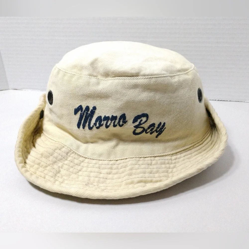 Child's Morro Bay Bucket Hat Yellow Cotton Canvas